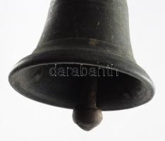 2 darab antik csengő, egyik sérült, m: 8,5 cm