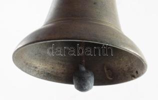 2 darab antik csengő, egyik sérült, m: 8,5 cm