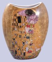 Gustav Klimt Collection váza, jelzett, hibátlan, m: 20 cm