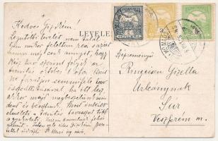 1906 Nagykomlós, Comlosu Mare; utca, templom / street, church (EK)