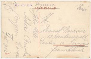 1912 Lugos, Lugoj; utca, templom, piac / street, church, market. TCV card (EK)