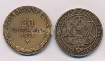 Iván István (1905-1968) 1971. "Az Állami Déryné Színház 20. évfordulójára" kétoldalas, bro...