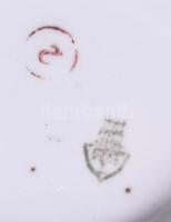 Zsolnay virágmintás kancsó, jelzett, hibátlan, m: 17 cm