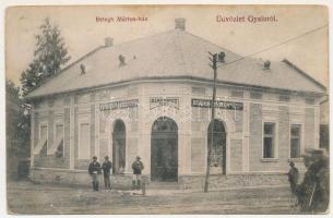 1917 Gyalu, Gilau, Julmarkt (Kolozs); Betegh Márton háza, üzlete és saját kiadása / publisher's house and shop (fl)