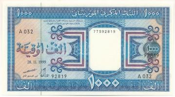 Mauritánia 1999. 1000O T:AU hullámos papír Mauritania 1999. 1000 Ouguiya C:AU wavy paper Krause P#9
