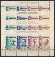 2000 Jeles magyarok I. 4 db blokk ívszéli felirattal (14.000)