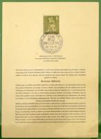 NSZK és Berlin 43 db korai elsőnapi emléklap az 1956-1958 közötti időszakból SAFE levélberakóban