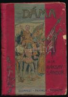 Baksay Sándor: Dáma. Történeti körkép. Kimnach László rajzaival. Bp., é.n., Franklin-Társulat, 307+(1) p. Kiadói illusztrált félvászon-kötés, kissé viseltes, sérült borítóval.