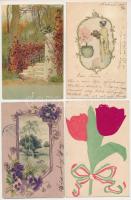 6 db RÉGI (1945 előtti) dombornyomott képeslap / 6 pre-1945 Embossed postcards