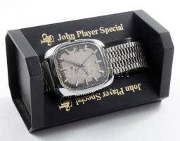 Junghans karóra, kézi felhúzós, dekoratív számlappal, hibátlan számlap, plexin kis karc, fém, szíjjal, működik 36x40 mm