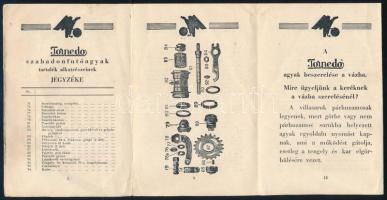 Torpedó kerékpár szabadonfutóagy ismertető füzete, 11p