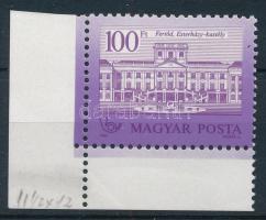 1987 Kastélyok II. 100Ft matt-matt papíron, 11 1/2 : 12 1/4 fogazással (150.000)