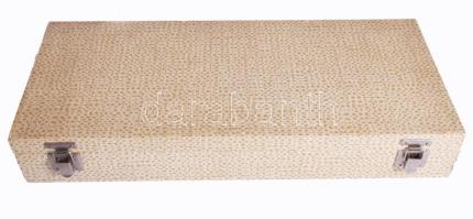 Ezüst (Ag) evőeszköz készlet díszdobozban, jelzett Dianás 6+6 villa, Latzkó mesterjeggyel. Nettó 686...