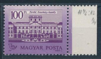 1987 Kastélyok II. 100Ft matt-matt papíron, 11 1/2 : 12 1/4 fogazással (150.000)