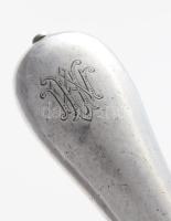 Ezüst (Ag) kanál, villa, kés jelzett Dianás, Latzkó mesterjeggyel. Nettó 132 g + ezüst nyelű kés