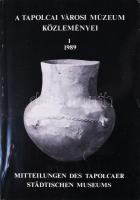 A Tapolcai Városi Múzeum közleményei 1. 1989. Szerk.: Törőcsik Zoltán. Tapolca, 1990, Városi Múzeum, 540+(8) p. Fekete-fehér képekkel illusztrálva. Kiadói papírkötés, kissé kopott borítóval. Megjelent 500 példányban.