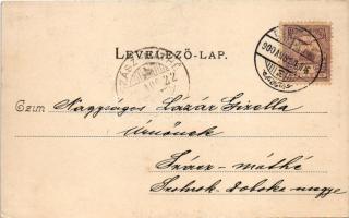 1900 Kovácspatak, Kovacov; Otthon villa, vendéglő, étterem. Wallfisch S. kiadása / villa, restaurant...