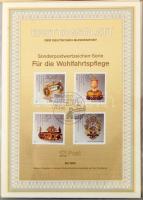 NSZK kb 50 db Ersttagsblatt az 1988-1990 közötti időszakból, közepes gyűrűs ETB berakóban