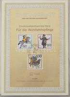 NSZK kb 50 db Ersttagsblatt az 1988-1990 közötti időszakból, közepes gyűrűs ETB berakóban