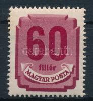 1950 Forint-filléres portó II. 60f bélyeg számvízjellel (8.000)