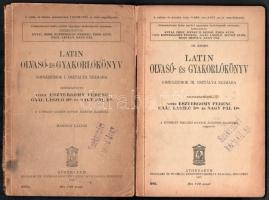 vitéz Esztergomy Ferenc - Gaál László - Nagy Pál (szerk.): Latin olvasó- és gyakorlókönyv. (3 kötet.) Bp., 1937-1938, Athenaeum. Kiadói papírkötés, változó állapotban, részben sérült, kijáró lapokkal.