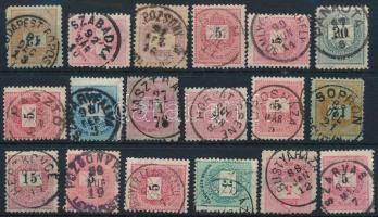 18 db Krajcáros bélyeg szép / olvasható bélyegzésekkel