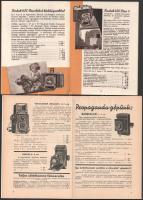 1939-1940 Fényképezőgép és fotókellék ismertető füzetek képekkel, Chmura (43p) és Kodak (30p)