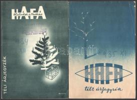 1934-1935 HAFA fotó és rádió árjegyzékek, képekkel illusztrált, 2 db