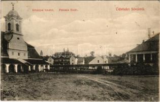 1909 Tótsóvár, Sóvár, Soóvár, Solivar; Sóbányai hivatal, Ferenc főzde. Divald Károly Fia műintézetéből / salt mine, salt distillery (fl)