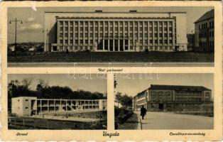 1941 Ungvár, Uzshorod, Uzhhorod, Uzhorod; Volt parlament, strand, fürdőzők, csendőrparancsnokság / former parliament, swimming pool, bathers, gendarmerie headquarters