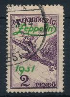 1931 Zeppelin 2P (20.000) (sarokfog hiba / corner perf. fault)