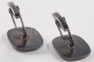 Ezüst (ag) mandzsetta pár, jelzett, nettó 10g