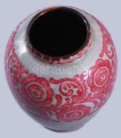 cca 1930 Iparművész váza VKK jelzéssel, kopással, m: 13,5 cm