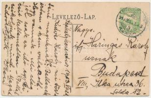 1913 Székelyudvarhely, Odorheiu Secuiesc; Solymosy sósfürdő. Sterba Ödön kiadása / salt bath, spa (E...