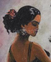 Horváth Zoltán(1945-) Balerina. Olaj, farost. 42x28 cm Keretben