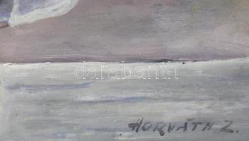 Horváth Zoltán(1945-) Balerina. Olaj, farost. 42x28 cm Keretben