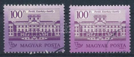 1987 Kastélyok 100Ft "az épület összes nyílászárója el van tömődve" + támpéldány