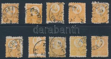 1871 Réznyomat 2kr 10 db bélyeg (min. 33.000)