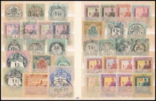 1868-1943 50 db régi okmánybélyeg berakólapon