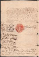 1767 Losonc, Cséfalvay családi nemesi oklevél, szakadásokkal