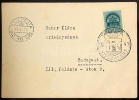 1938-1941 48 db-os teljes Visszatért bélyegzés gyűjtemény, benne képeslapok, levelek és 5 acélbélyeg...