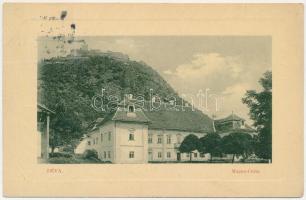 1912 Déva, Deva; vár, Magna Curia, kastély. W. L. Bp. 5338. Kapható Schmidegg Adolfnál / castle, villa (gyűrődés / crease)