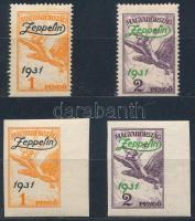 1931 Zeppelin fogazott és vágott sor (160.000)