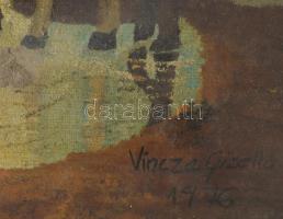 Vincze Gizella: Menekülő szabadságharcos. Olaj, vászon 57x44 cm