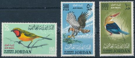 Jordánia 1964 Madarak sor Mi 490-492 (Mi EUR 250,-)