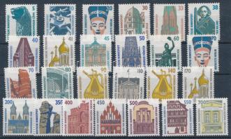 NSZK forgalmi bélyegek stecklapon, összesen 25 db