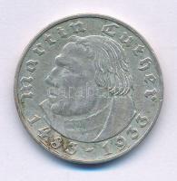 Német Harmadik Birodalom 1933A 2M Ag "Luther Márton születésének 450. évfordulója" T:XF,VF patina German Third Reich 1933A 2 Reichsmark "450th Anniversary - Birth of Martin Luther" C:XF,VF patina Krause KM#79