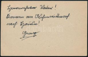 1919 Tábori posta levelezőlapon Mi 48 B portóbélyeg