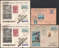 Belgium 1936-1948 4 db légiposta küldemény