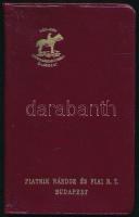 1933 Piatnik Játékkártya Almanach az 1933. évre, zsebnaptár